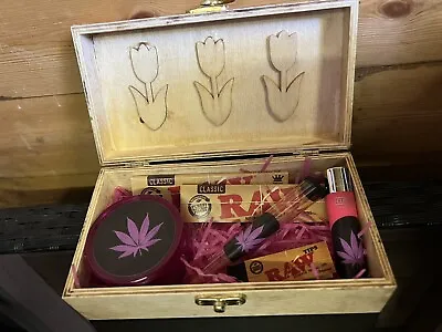 £15 • Buy Amsterdam Inspired Handmade Smoking Box Gift Set - Stash Box Rolling Papers