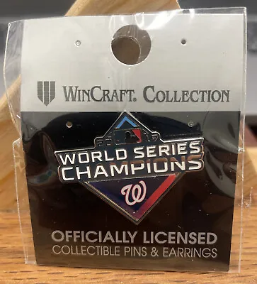 Washington Nationals MLB 2019 WORLD SERIES CHAMPIONS Lapel Pin New MLB WinCraft • $8.99