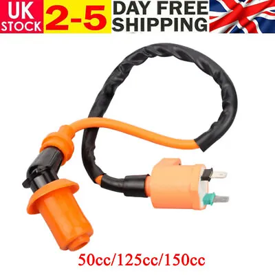 Car Racing Ignition Coil + Spark Plug + CDI For GY6 50cc-150cc Scooter Cable • £9.11