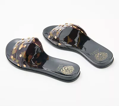 NEW Vince Camuto 7M Jelly Slide Slip-on Sandals Emelon In Tortoise QVC 8923 • $34.50