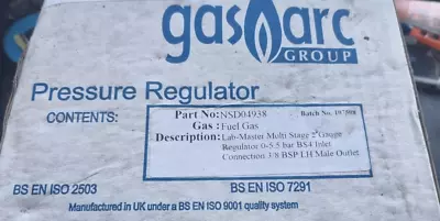 Gas-arc Nsd04938 Lab-master Multi Stage 2 Gauge / Regulator (r1s1.1) • $213.96