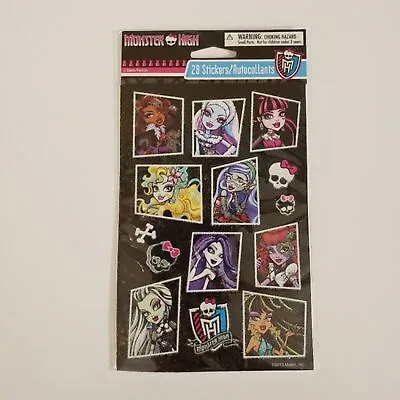 NEW Monster High Glitter Sticker Set 28 Stickety-Doo-Da Stickers 2013 • $14.98