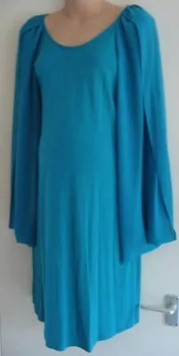 BNWT Dorothy Perkins Teal Georgette Envelope Sleeve Maternity Dress Size 8 • £2.99