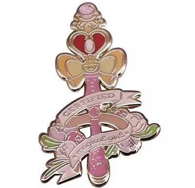 Sailor Moon Wand Moon Pentacle Metal Enamel Pin Badge Pentagram Kaolinite • £8.95