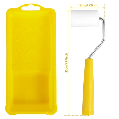 $14.43 • Buy 8Pcs Paint Roller Set 2inch Mini Foam Paint Roller With Handle And Paint Amcjn