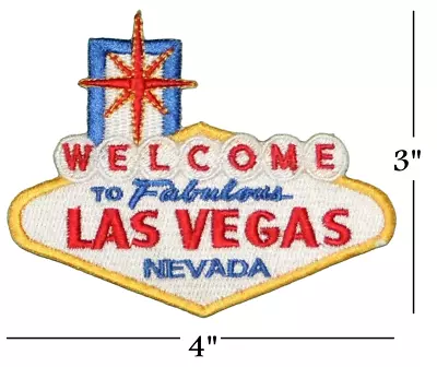 Welcome To Fabulous Las Vegas Embroidered Iron On Or Sew On Patch Applique 4  • $2.75