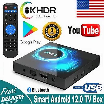 Smart TV Box Android 12 2023 HDMI Quad Core HD 2.4G/5G WIFI Media Stream Player • $27.95