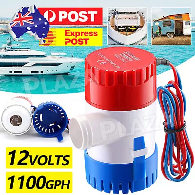 1100GPH Submersible Bilge Water Pump 12V Camp Fishing Boat Caravan Pool AUS • $12.45