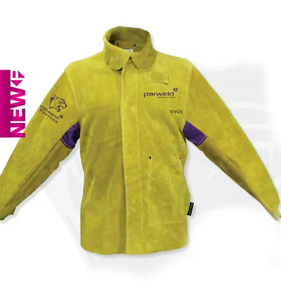 Parweld Panther Leather APRON DRIVERS GLOVES JACKET SLEEVE Welders PPE SPATS • £10.65
