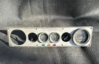 Vintage Scorpion Boat Gauge Cluster Panel Warning Lights And Harness • $40