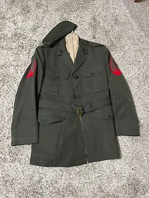 USMC Service Dress Uniform Alphas Coat Hat/Shirt/Pants Set • $40