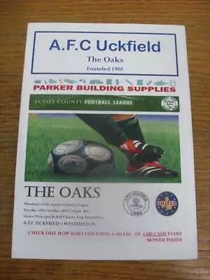 19/10/2010 AFC Uckfield V Westfield [Sussex Royal Ulster Rifles Charity Cup] • $4.96