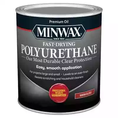 New Minwax Quart Clear Warm Gloss Oil Based Fast Dry Polyurethane 8995789 • $27.58