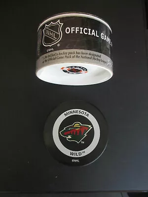 Minnesota Wild Official 2000-02 NHL Game Hockey Puck In Original Package • $9.99