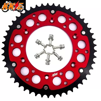 KKE 49T Rear Hybrid Sprocket For Honda CRF250R CRF450R 250X 450X 2004-2021 Red • $59.99