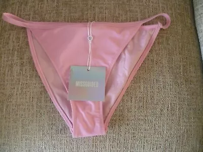 New - Missguided - Size 10 - Pink - Bikini Bottoms Brief • £3.95