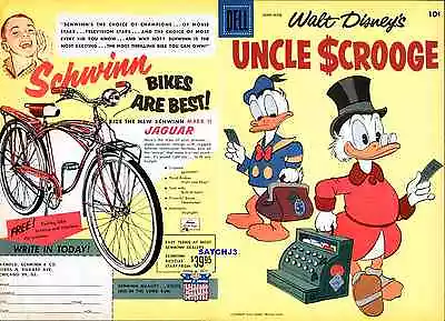 1958 Carl Barks Uncle Scrooge Original Production Art Cover Donald Duck Disney • $299.99