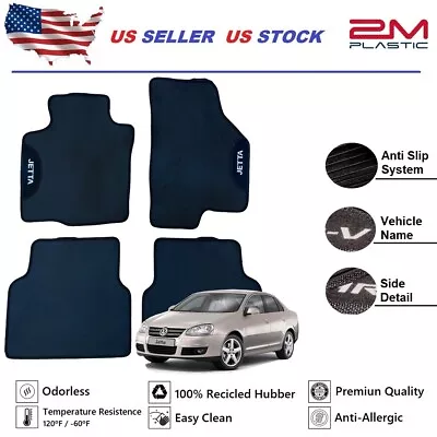 $59.90 • Buy Floor Mat Rubber For VW Jetta 2005 - 2010 Custom Model 2MPLASTIC
