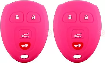 2x New Key Fob Remote Silicone Cover Fit/For Select GM Vehicles. Pink  • $33.25