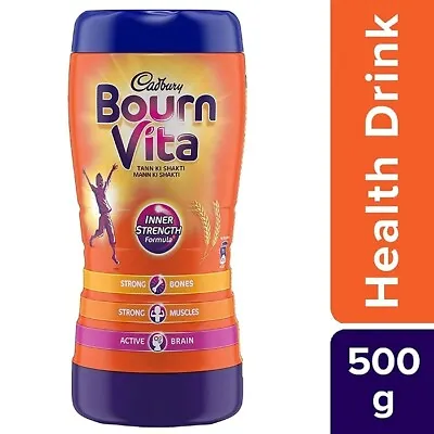 Cadbury Bournvita 500g Chocolate 5 Star |Vital Vitamins For Active Brain & Bones • £11.99