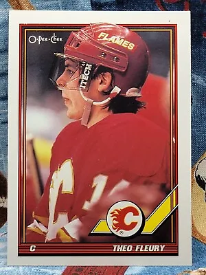 $0.99 • Buy 1991-92 O-Pee-Chee NHL Theo Fleury #282 Flames