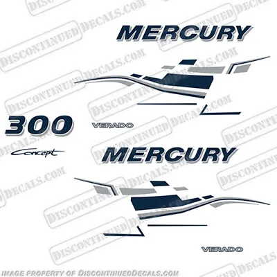 Fits Mercury 300hp Verado Racing Decals Custom - Any Color! • $144.95