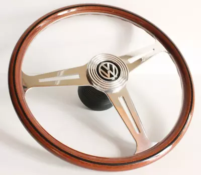 Steering Wheel Wood LUISI Fits For VW T3 Bus Transporter Vanagon Caravelle 80-93 • $383.57