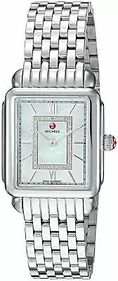 New Michele Deco II Stainless Steel MOP Diamond Dial (MWW06I000026) • $730