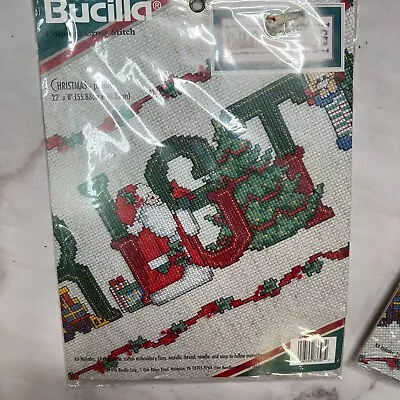 Vintage Bucilla Nativity Counted Cross Stitch Kit 83397 Christmas 22  X 8  New • $15.95