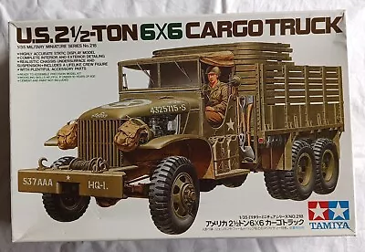 Tamiya 1/35 U.S. 2 1/2-Ton 6x6 Cargo Truck With Tamiya Accessories Parts Set • £24.99