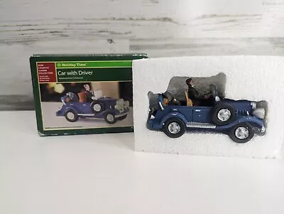 Open Box Retired Holiday Time Car With Driver Christmas Village Decoration • $12.99