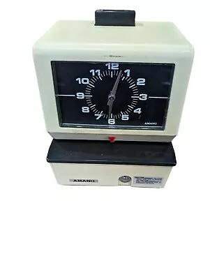 Vintage Amano Time Recorder/Time Clock (Model 3636) No Key! W/ Time Cards • $69.99