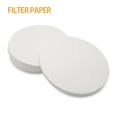 100 Filter Paper 9-15cm Qualitative Medium Speed Round Paper Lab Filtration • $12.89