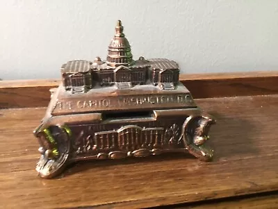 Bank. Vintage Bronze Tone U.S. Capitol Building • $14