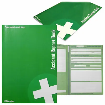 £5.33 • Buy ACCIDENT REPORT BOOK HSE Compliant First Aid School/Office Injury Health Record