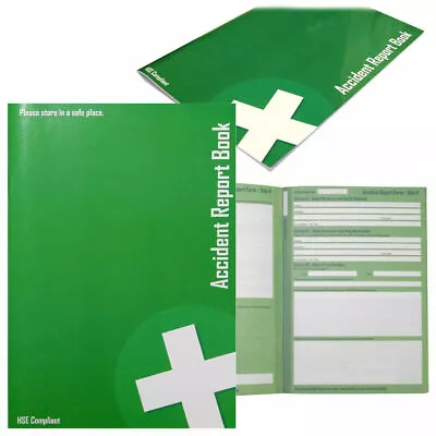 ACCIDENT REPORT BOOK HSE Compliant First Aid School/Office Injury Health Record • £5.33