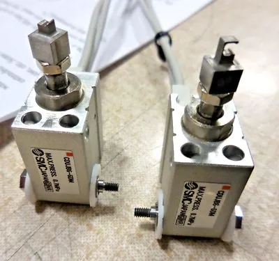 SMC CDUJB6-6DM Mini Pneumatic Cylinder/ Actuator + SMC D-F8N Sensors (0.7 MPa) • $20