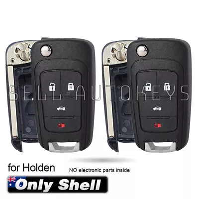 2x For Holden Commodore VF 2013-2017 4 Buttons Flip Remote Key Shell Case Fob • $22.01