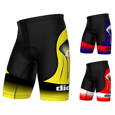 Didoo Mens Cycling Shorts MTB Bicycle 3D Padded Compression Bike Breathable Pant • £10.95