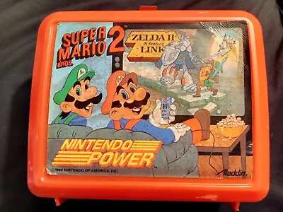 1989 Nintendo Power Super Mario 2 Zelda II Link Aladdin Lunchbox *No Thermos* • $20