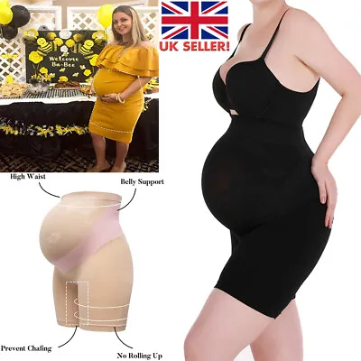 £14.79 • Buy UK High Waist Shorts Seamless Maternity Pregnancy Shapewear Support Panties