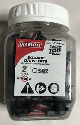 Diablo 2 In. #2 Square Drive Bits (100-Pack) • $45.95