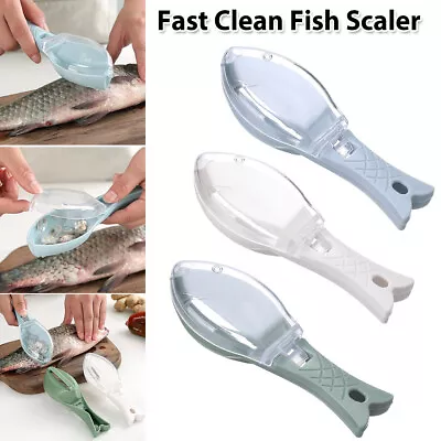 Fish Scales Remover Descaler Shaver Fishing Fast Cleaning Brush Scraper Peeler • $9.08