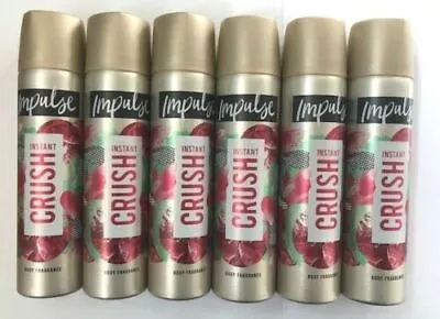 X 6 Impulse Body Fragrance 75ml Spray Deodorant - Choose Scent • £12.75