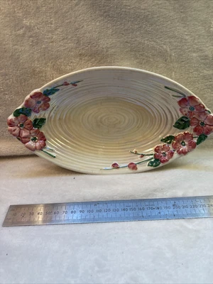 £11.50 • Buy Maling Oval Dish Pink Flowers Lustre Ware