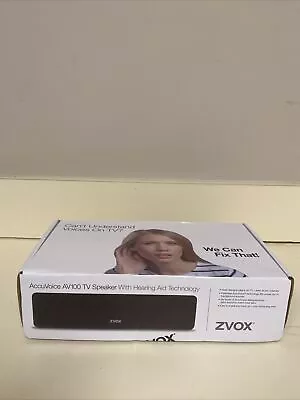 VOX AccuVoice AV100 Soundbar TV SPEAKER W/ Hearing Aid Technology BR1 • $39.99