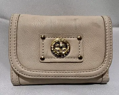 Marc By Marc Jacobs Genuine Leather Trifold Wallet With Snap Closure • $22