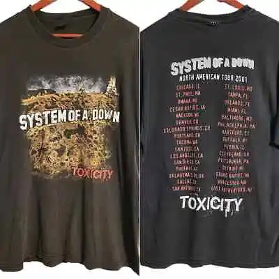 Vintage System Of A Down Toxicity Tour T-shirt • $19.94