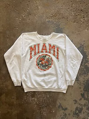 RARE Vintage 80s University Of Miami Hurricanes Crewneck  • $32.99