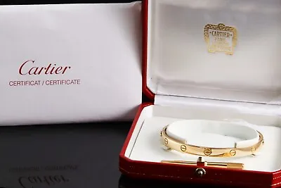 £5500 • Buy Cartier Love Bangle Bracelet 18ct Yellow Gold Unisex Size 20